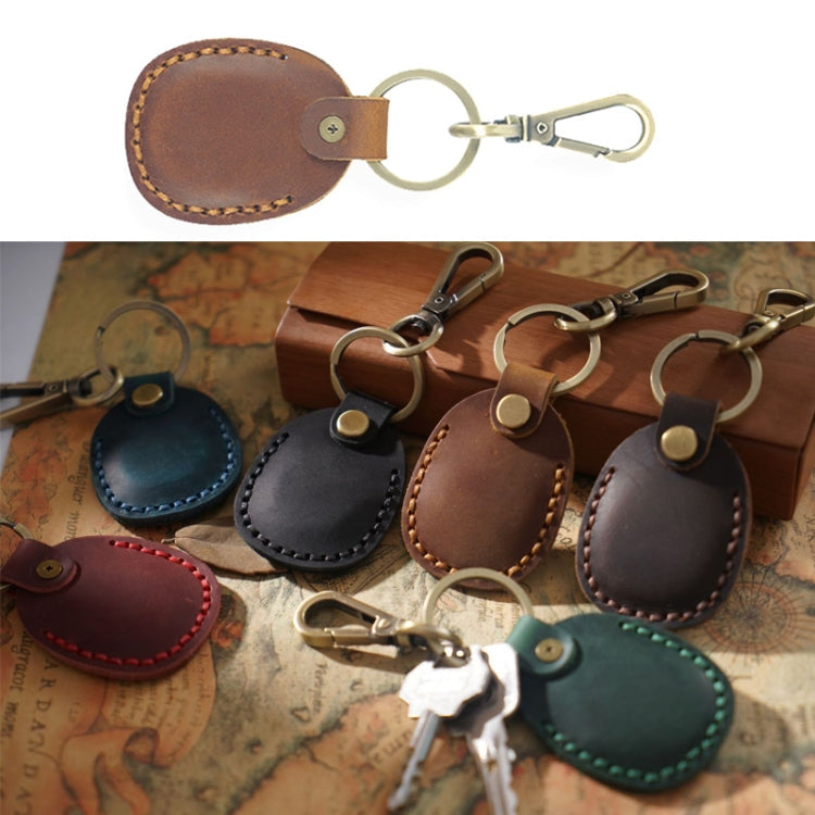 18Y-011 Vintage Leather Access Control Proximity Card Holder(Red)