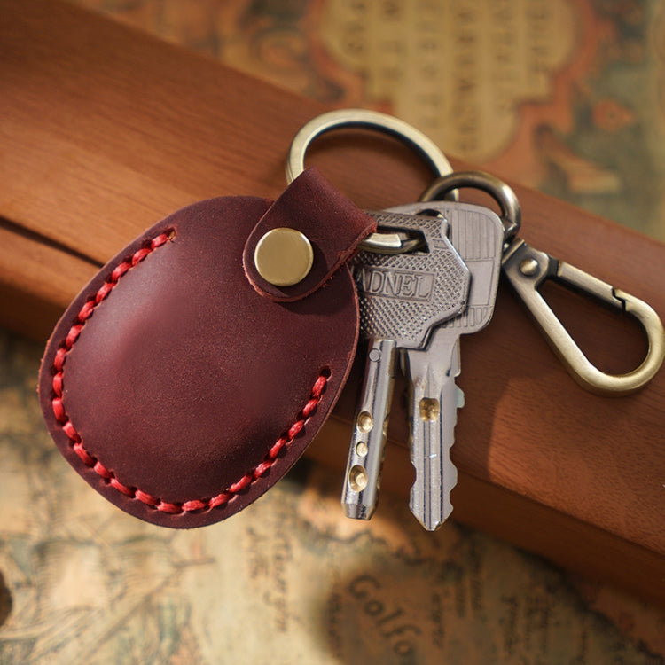 18Y-011 Vintage Leather Access Control Proximity Card Holder(Black)