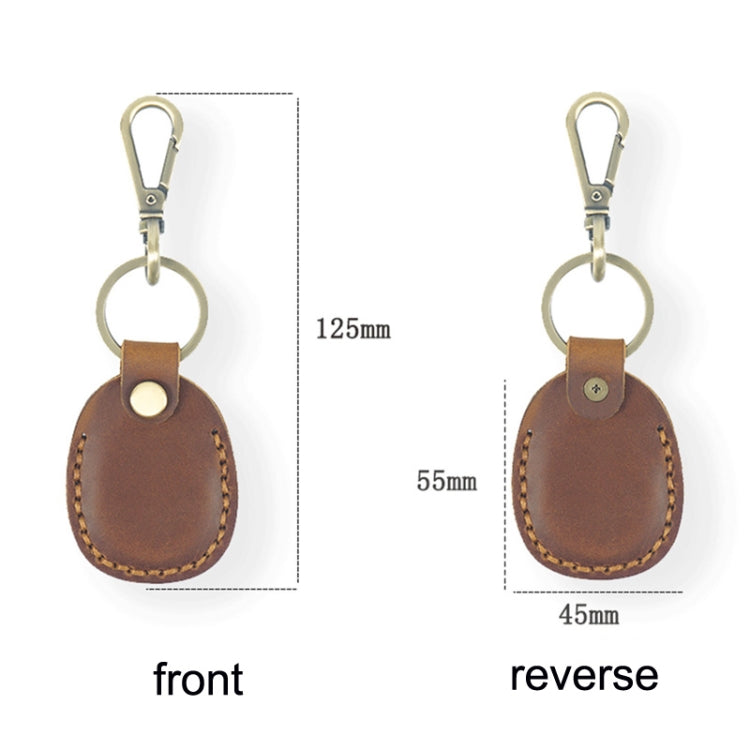 18Y-011 Vintage Leather Access Control Proximity Card Holder(Green)