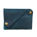 18K-120 Leather Bank Card Storage Bag Card Holder(Blue)