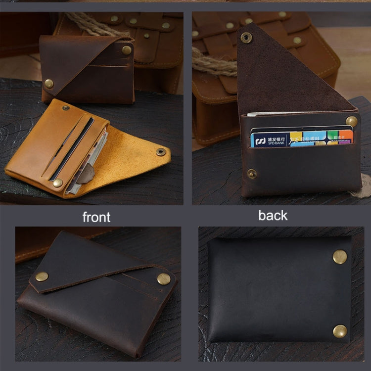 18K-120 Leather Bank Card Storage Bag Card Holder(Black)