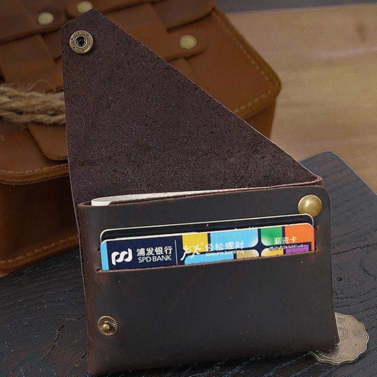 18K-120 Leather Bank Card Storage Bag Card Holder(Blue)