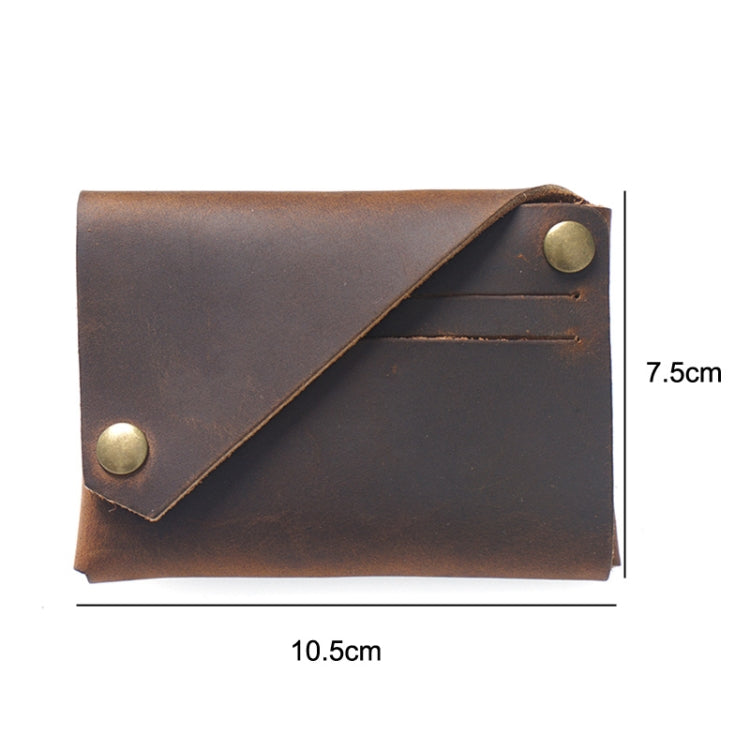 18K-120 Leather Bank Card Storage Bag Card Holder(Purple)