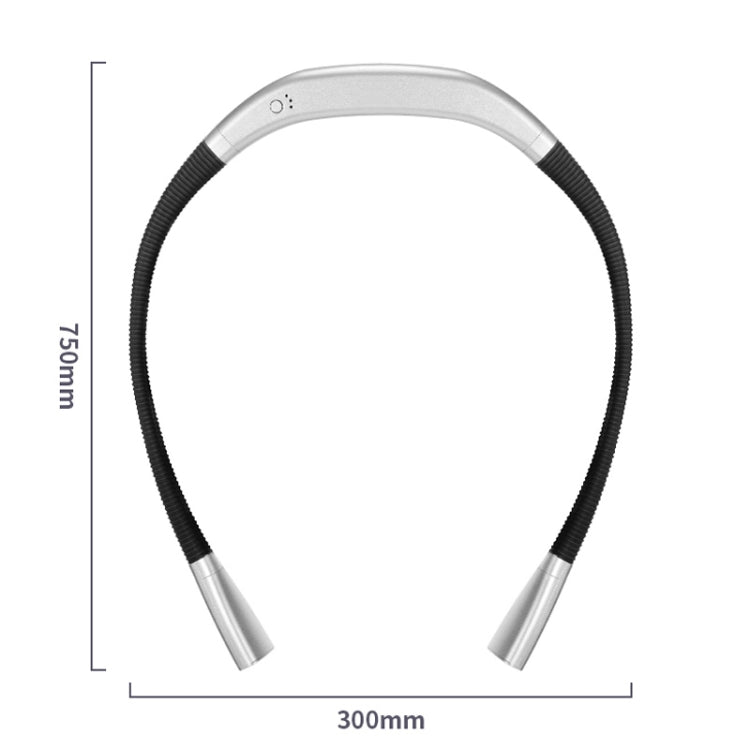 LED Hanging Neck Light Universal Hose Eye Protection Reading Light(Space Silver)