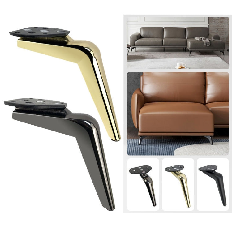 S699 Sickle Metal Furniture Support Leg, Height: 15cm(Gun Black)
