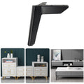 LH-FJ0039 Metal Furniture Support Legs, Height: 8cm(Matte Black)