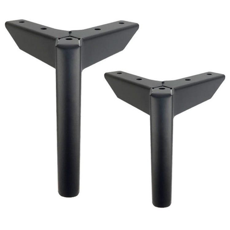LH-FJ0039 Metal Furniture Support Legs, Height: 8cm(Matte Black)