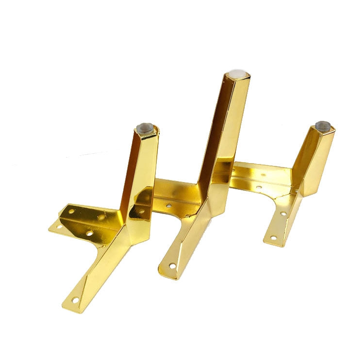 LH-FJ0039 Metal Furniture Support Legs, Height: 10cm(Titanium)