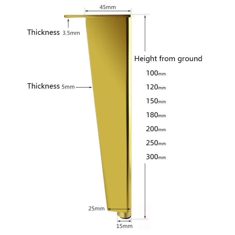 Adjustable All Aluminium Furniture Stand Legs, Height: 10cm(Silver)
