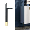 LH-D012-01 Cylindrical Metal Furniture Support Legs, Height: 18cm(Black Gold)