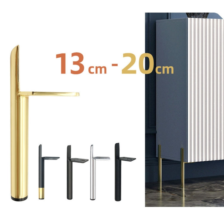 LH-D012-01 Cylindrical Metal Furniture Support Legs, Height: 20cm(Matte Black)