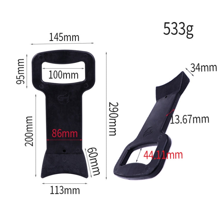 2pcs Flat Tire Labor-Saving Beading Rod(Black)