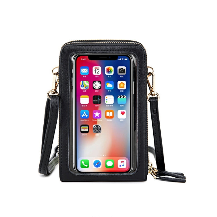 SJ617 Multifunctional Touch Screen Phone Bag Single-shoulder Bag(Black)