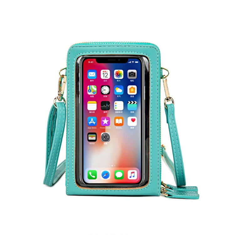 SJ617 Multifunctional Touch Screen Phone Bag Single-shoulder Bag(Light Green)
