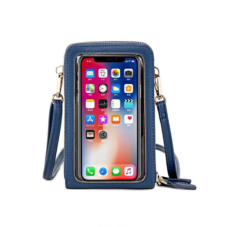 SJ617 Multifunctional Touch Screen Phone Bag Single-shoulder Bag(Royal Blue)