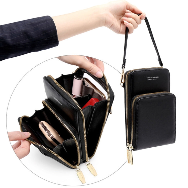 SJ617 Multifunctional Touch Screen Phone Bag Single-shoulder Bag(Red)