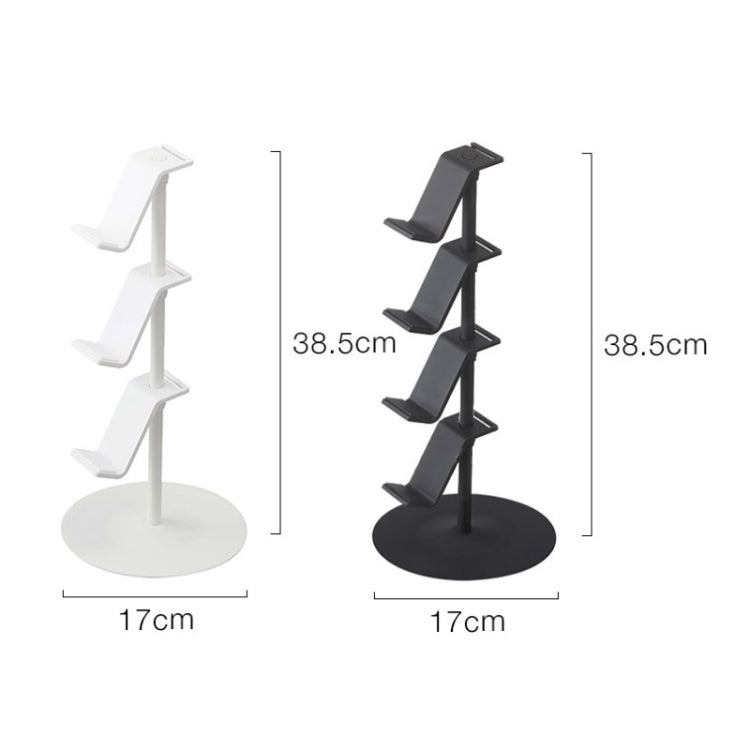Gamepad Storage Rack Desktop Headphone Storage Rack, Color: 4 Floors White