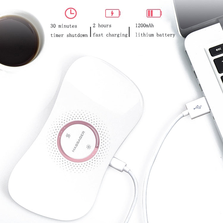 Electric Heating Uterus Warming Belt, Specification: English(White)