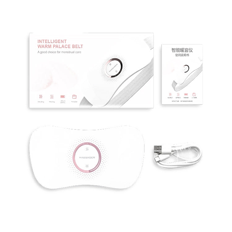 Electric Heating Uterus Warming Belt, Specification: English(White)