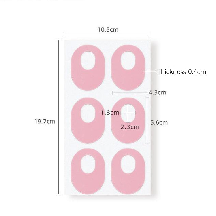 Latex Anti-Wear Callus Protection Sticker(Pink Elliptical)