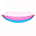 Outdoor Camping Anti-Mosquito Quick-Opening Hammock, Spec: Single (Pink+Sky Blue)