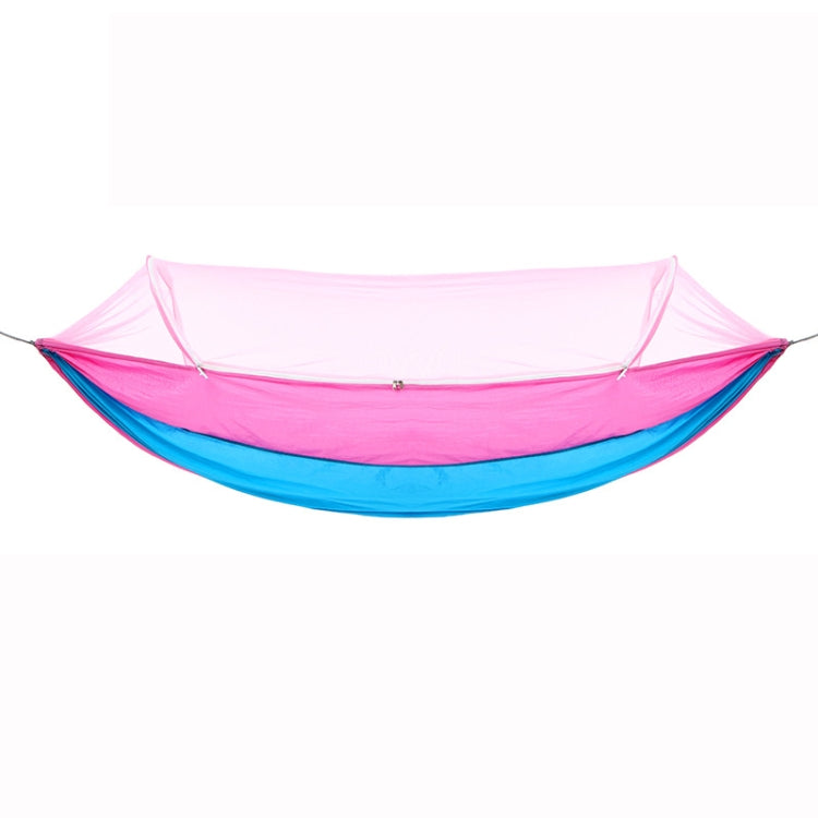 Outdoor Camping Anti-Mosquito Quick-Opening Hammock, Spec: Single (Pink+Sky Blue)