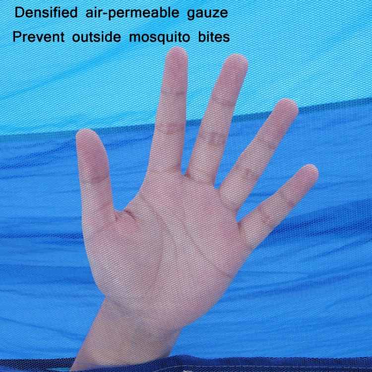 Outdoor Camping Anti-Mosquito Quick-Opening Hammock, Spec: Double (Pink+Sky Blue)