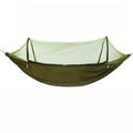 Outdoor Camping Anti-Mosquito Quick-Opening Hammock, Spec: Double (Army Green)