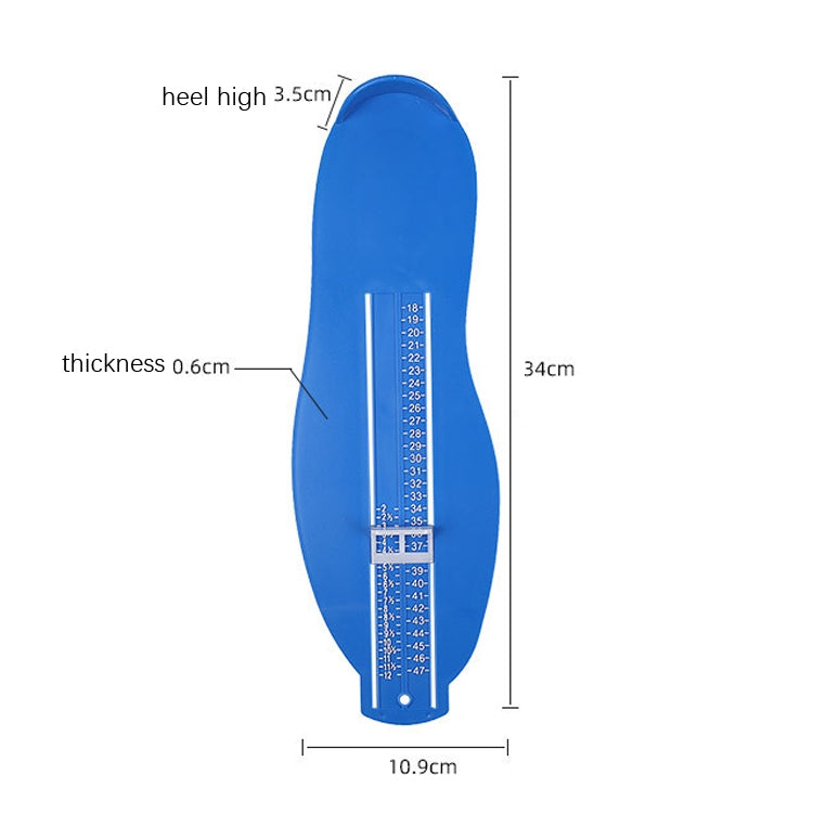 Adult Foot Gauge Universal Measuring Instrument(Red)