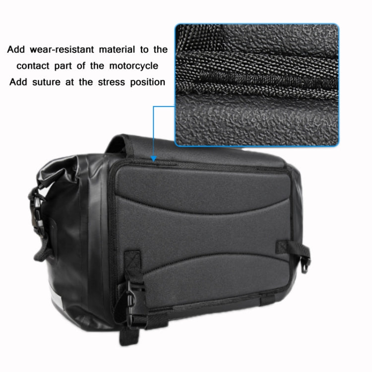 AFISHTOUR FM2021 Large Capacity Waterproof Motorcycle Rear Seat Bag, Color: Yellow