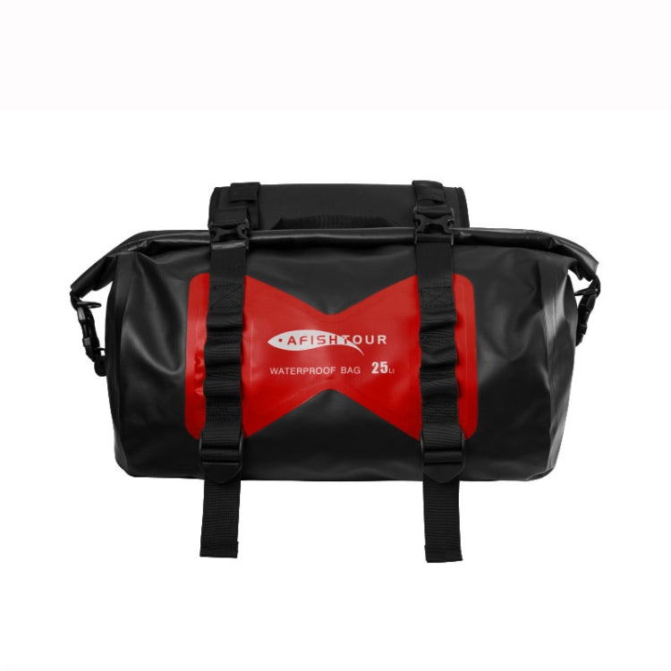 AFISHTOUR FM2021 Large Capacity Waterproof Motorcycle Rear Seat Bag, Color: Red