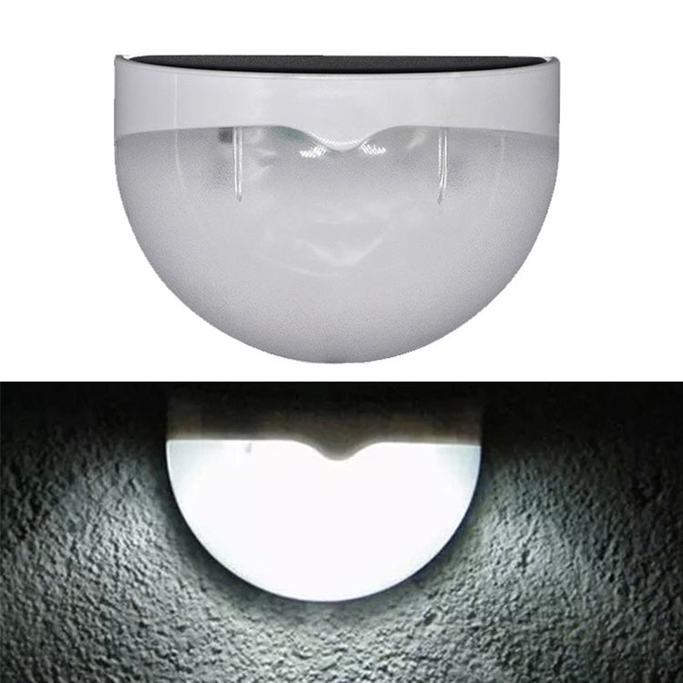 N760B 6 LEDs Outdoor Rain-Proof Solar Semicircular Sensing Wall Light(White Light)