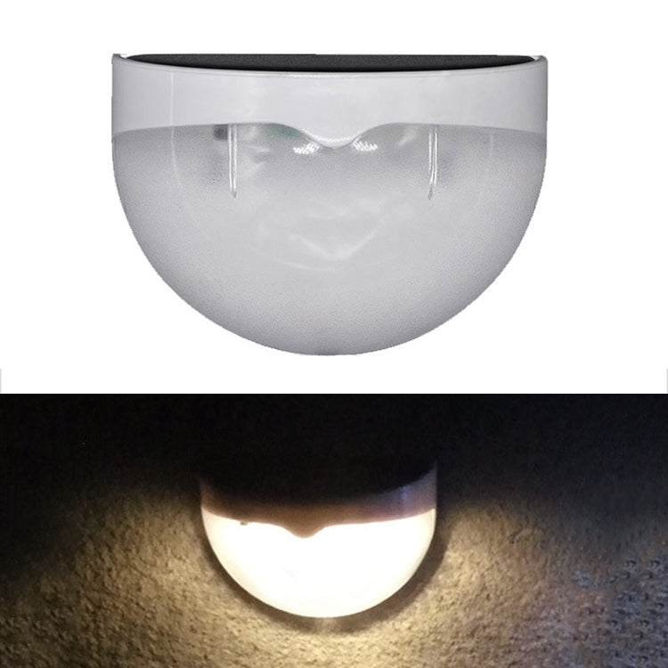 N760B 6 LEDs Outdoor Rain-Proof Solar Semicircular Sensing Wall Light(Warm Light)