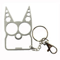 2 PCS 6 In 1 Multifunctional Keychain Zinc Alloy Bottle Opener(Silver)
