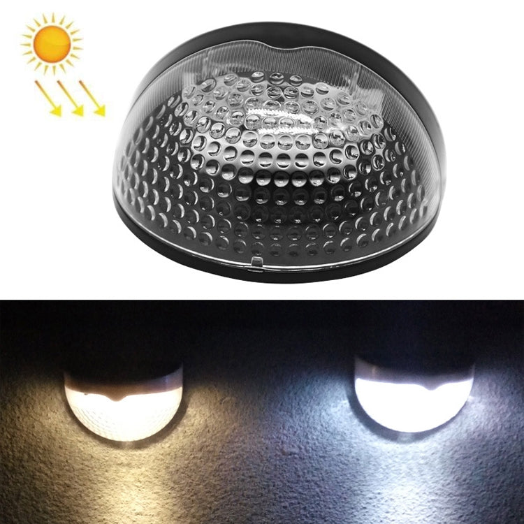 N760B 6 LEDs Outdoor Solar Water Drop Two-color Fence Light(Black Shell)