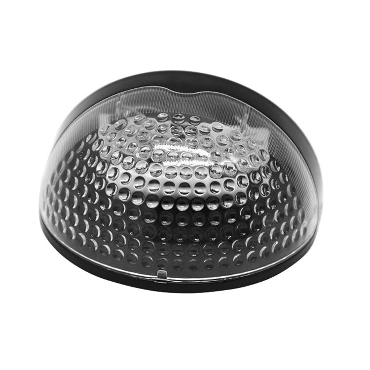 N760B 6 LEDs Outdoor Solar Water Drop Two-color Fence Light(Black Shell)