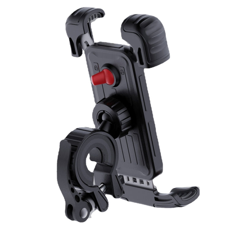 YYS-443-1 Bicycle Push Type Mobile Phone Navigation Bracket(Black)
