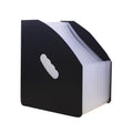 Standing Organ Clip Student Test Paper Storage Clip(Black Surface (White Inner Page))