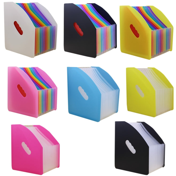 Standing Organ Clip Student Test Paper Storage Clip(Yellow Surface (White Inner Page))
