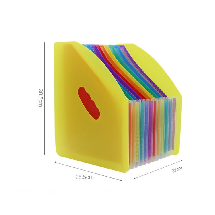 Standing Organ Clip Student Test Paper Storage Clip(Red Surface (White Inner Page))