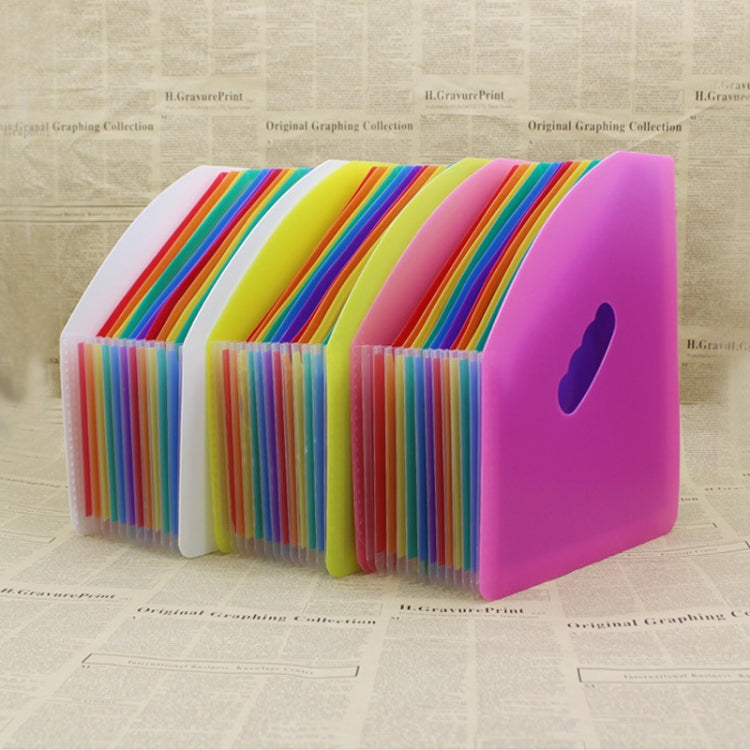 Standing Organ Clip Student Test Paper Storage Clip(Black Surface (White Inner Page))