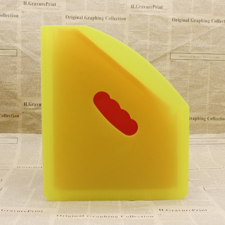 Standing Organ Clip Student Test Paper Storage Clip(Red Surface (White Inner Page))
