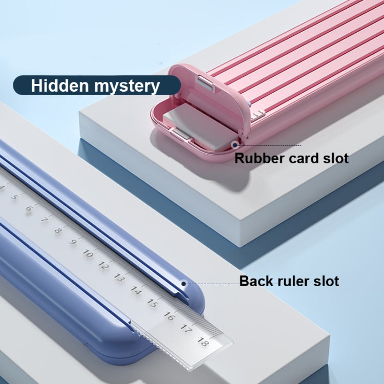 4 in 1 Pencil Eraser Ruler Stationery Box(Athens Blue)