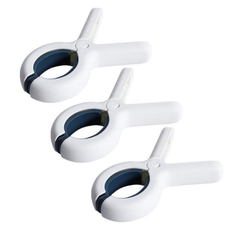 3 PCS Blue Household Plastic Windproof Sheet Fixed Clothespin Hanger Clip