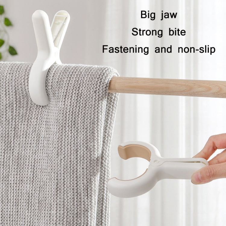 2 PCS Large Blue Household Plastic Windproof Sheet Fixed Clothespin Hanger Clip