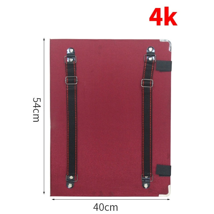 Backpack Portable Waterproof Sketch Clipboard, Specification: 4K (Red)