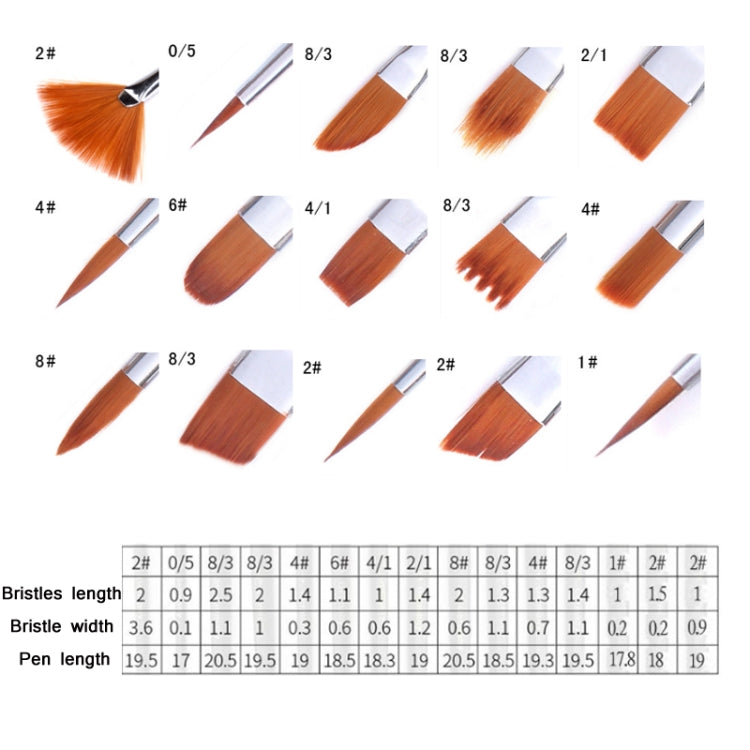 19 PCS/Set Nylon Hair Oil Brush With Cloth Bag Set(16 Brush +1 Cloth Bag +1 Plate + Scraper)