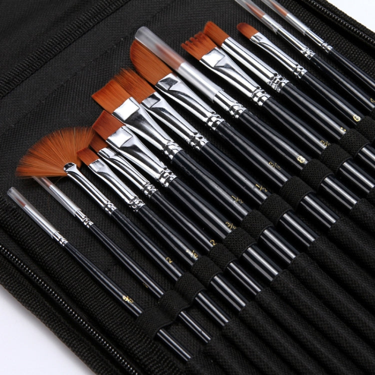 19 PCS/Set Nylon Hair Oil Brush With Cloth Bag Set(16 Brush +1 Cloth Bag +1 Plate + Scraper)