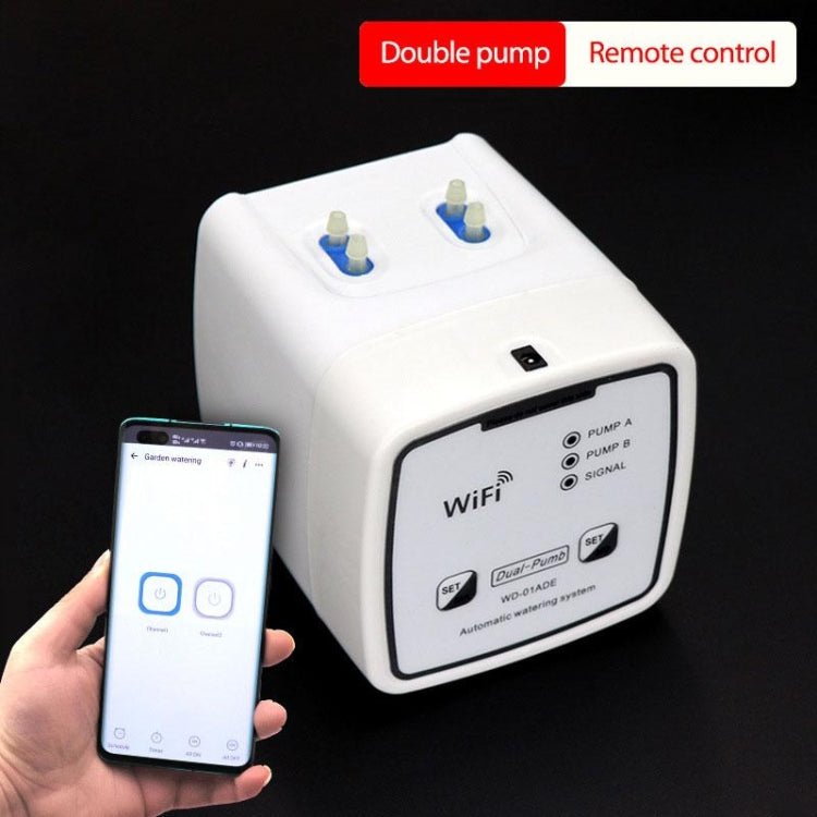 WD-01ADE WIFI Gardening Drip Irrigation Controller, Specification: Double Pump 15 Pots(EU Plug)