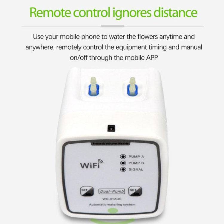 WD-01ADE WIFI Gardening Drip Irrigation Controller, Specification: Double Pump 15 Pots(AU Plug)